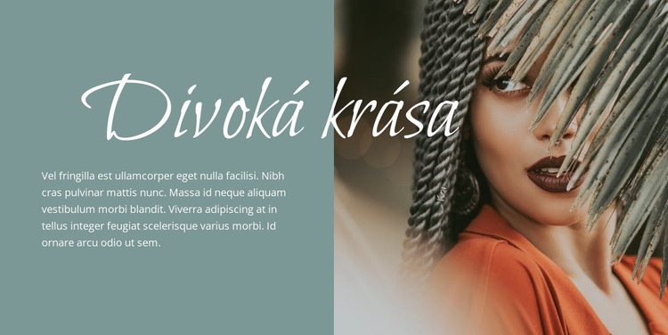 Divoká krása Téma WordPress