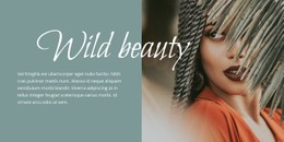 Free CSS Layout For Wild Beauty