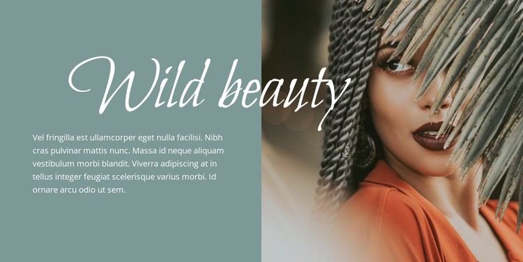 Wild beauty CSS Template
