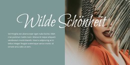 Kreativste Landingpage Für Wilde Schönheit