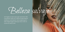 Diseño Web Para Belleza Salvaje