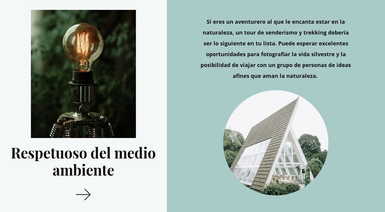 Respetuoso del medio ambiente Plantilla HTML5