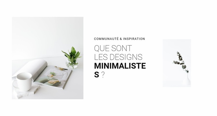 Minimalisme dans votre intérieur Conception de site Web