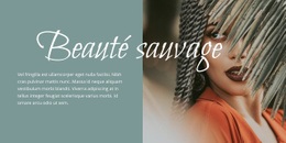 Beauté Sauvage - Modèle De Maquette De Site Web