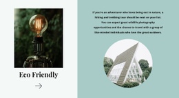 Eco friendly - Html Code Example by Nicepage