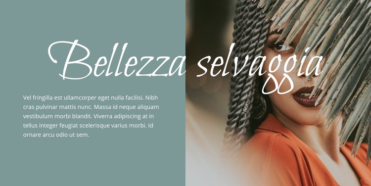 Bellezza selvaggia Progettazione di siti web