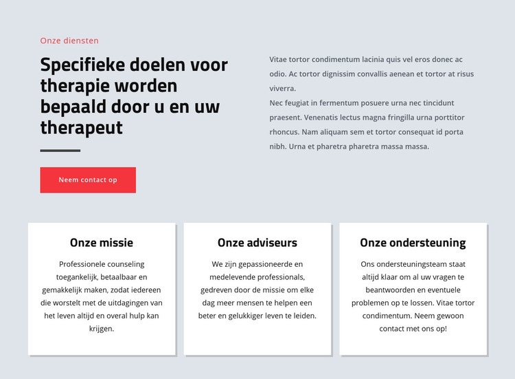 Psychologen helpen mensen gelukkiger te leven Html Website Builder