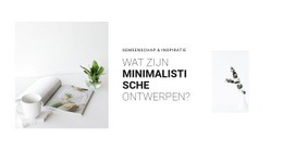 Geweldig Website-Ontwerp Voor Minimalisme In Je Interieur