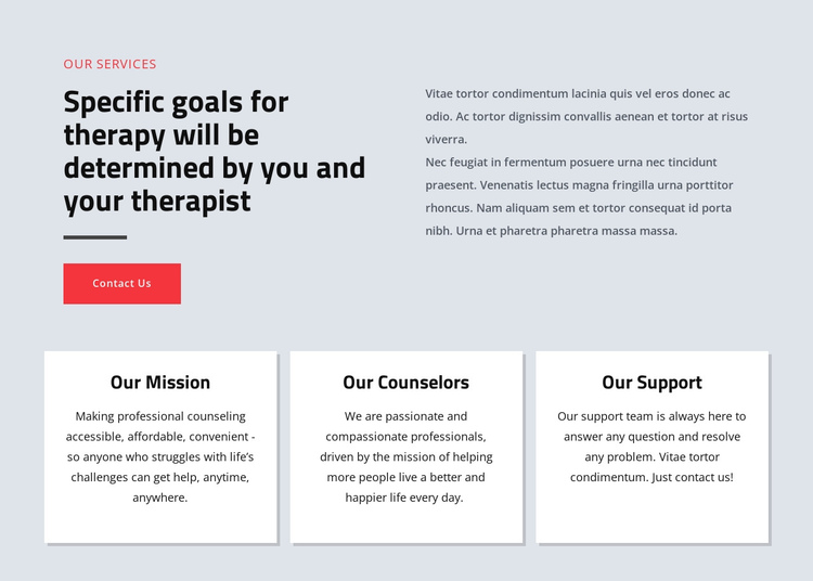 Psychologists help people live happier One Page Template