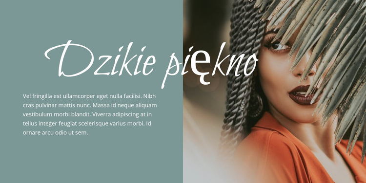 Dzikie piękno Motyw WordPress