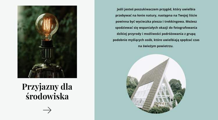 Przyjazny dla środowiska Szablon witryny sieci Web