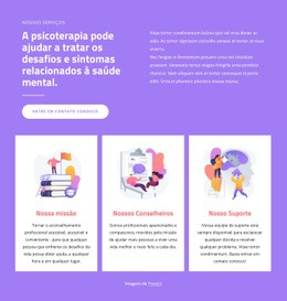 Profissionais De Aconselhamento - Maquete De Site Para Download Gratuito