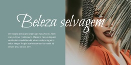 Beleza Selvagem - Modelo De Site De Página Única