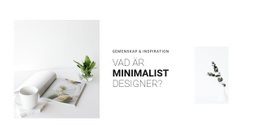 Minimalism I Din Inredning - Webbplatsmallar