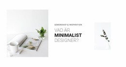 Css-Mall För Minimalism I Din Inredning