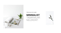 İç Mekanınızda Minimalizm Için HTML Tasarımı