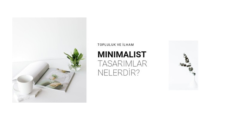 İç mekanınızda minimalizm Html Web Sitesi Oluşturucu