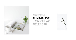 İç Mekanınızda Minimalizm Için Css Şablonu