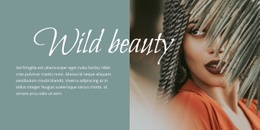 Wild Beauty - Webpage Layout