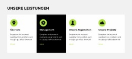 Verschiedene Abteilungen - Professionelles Website-Design