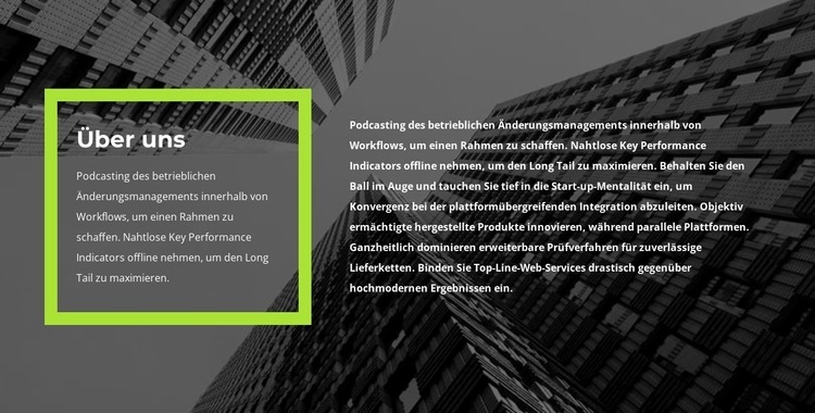 Über den Vertrag Website design