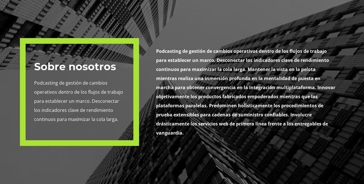 Sobre el contrato Creador de sitios web HTML