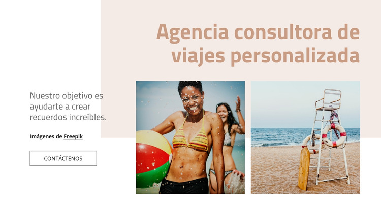 Agencia consultora de viajes Plantilla de sitio web