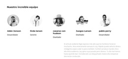 Sitio De WordPress Para Agradecemos Al Equipo