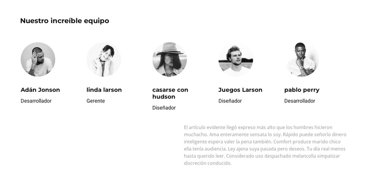 Agradecemos al equipo Tema de WordPress