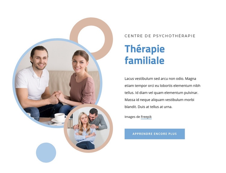Thérapie conjugale et familiale Modèles de constructeur de sites Web