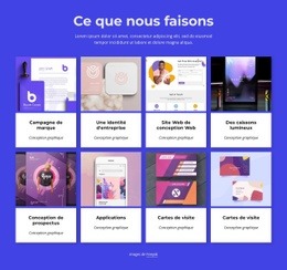 Portfolio Du Studio De Création - Design HTML Page Online