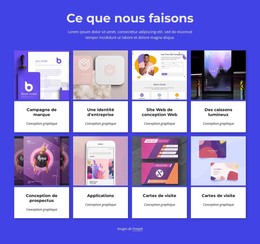 Portfolio Du Studio De Création - Modèle De Création De Site Web