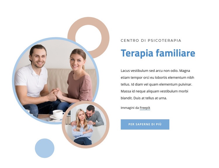 Matrimonio e terapia familiare Modello HTML5