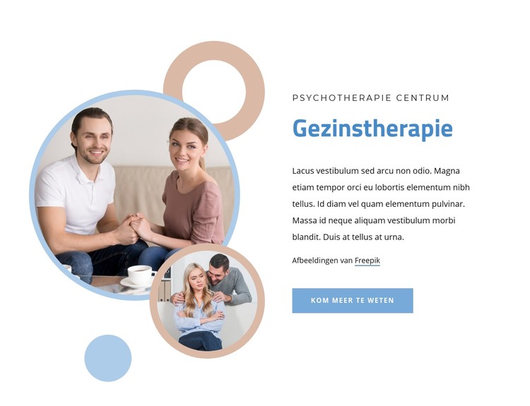 Huwelijks- en gezinstherapie CSS-sjabloon