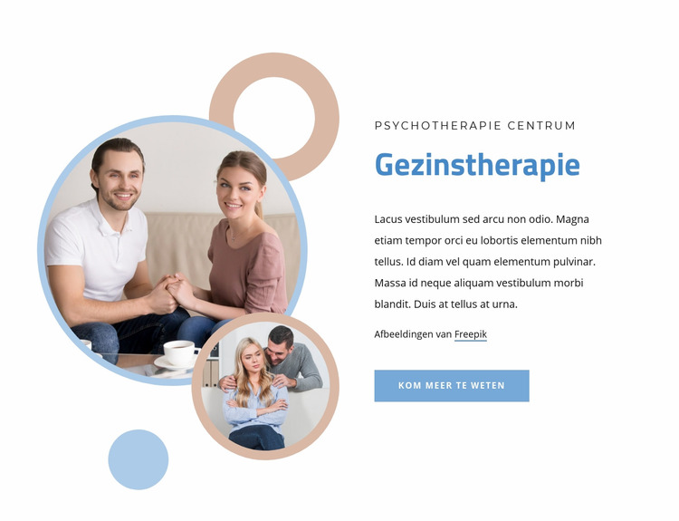 Huwelijks- en gezinstherapie Joomla-sjabloon