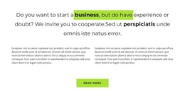 Do You Want To Start - One Page Template Inspiration