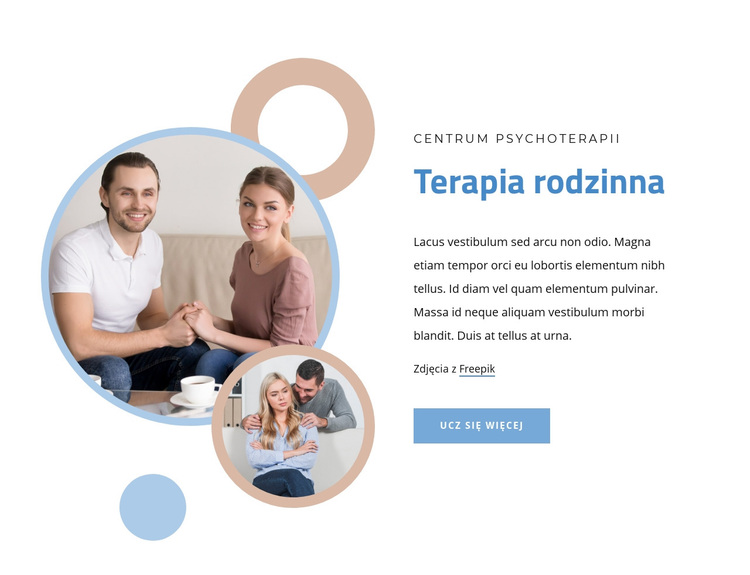 Terapia małżeńska i rodzinna Motyw WordPress