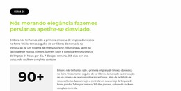 Contador E Bloco De Texto - Modelo Joomla De Arrastar E Soltar