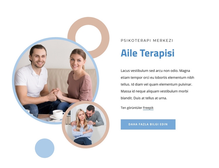 Evlilik ve aile terapisi HTML Şablonu