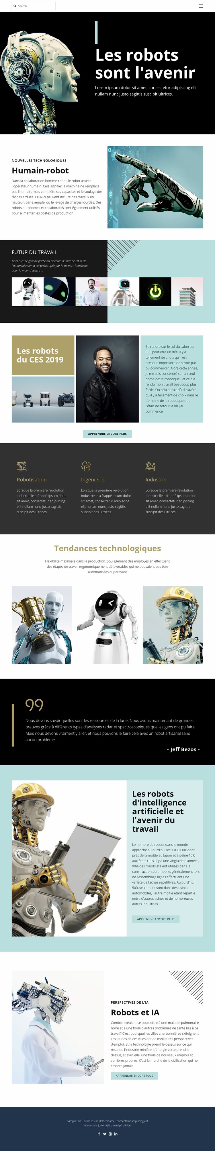 Technologie déjà future Conception de site Web