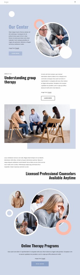 Licensed Professional Counselors - HTML Template Builder