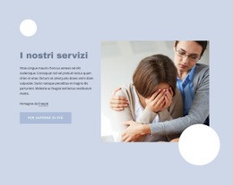 Diagnosi E Trattamento Dei Disturbi Mentali - Mockup Di Sito Web Pronto Per L'Uso