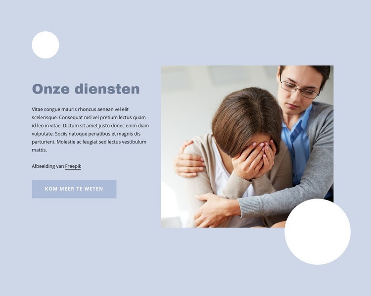 Diagnose en behandeling van psychische stoornissen Bestemmingspagina