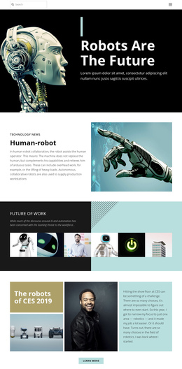 Technology One Page Templates