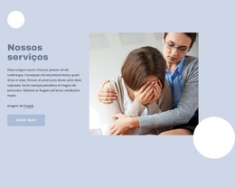 Diagnosticar E Tratar Transtornos Mentais - Modelo De Site Simples