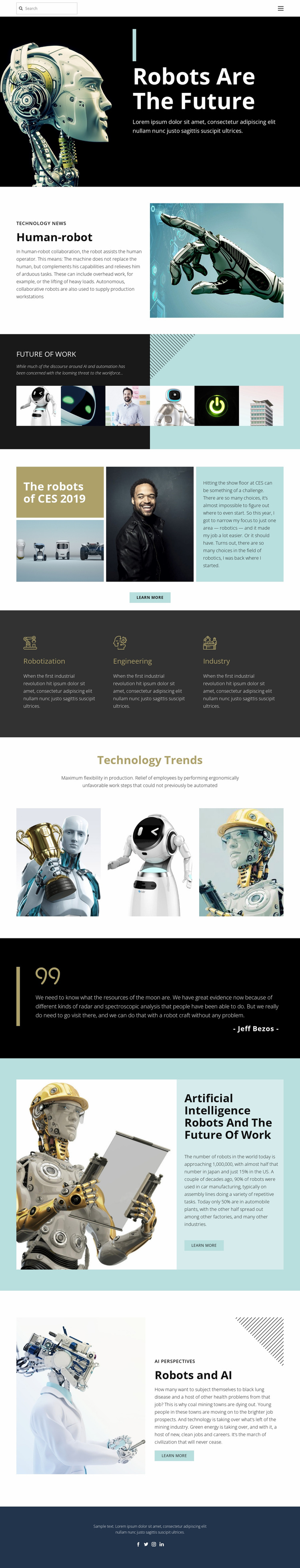 Already future technology Website Design