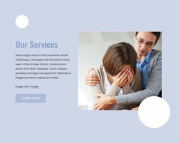 Diagnosing And Treating Mental Disorders -Ready To Use Website Mockup