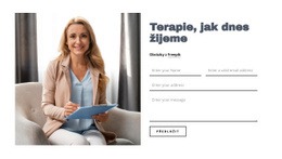 Kontaktování Terapeuta – Jednoduchá Šablona Webu