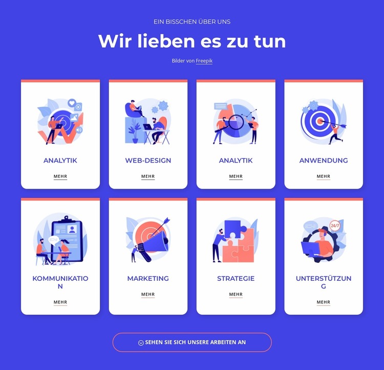 Visuelles und Produktdesign Joomla Vorlage