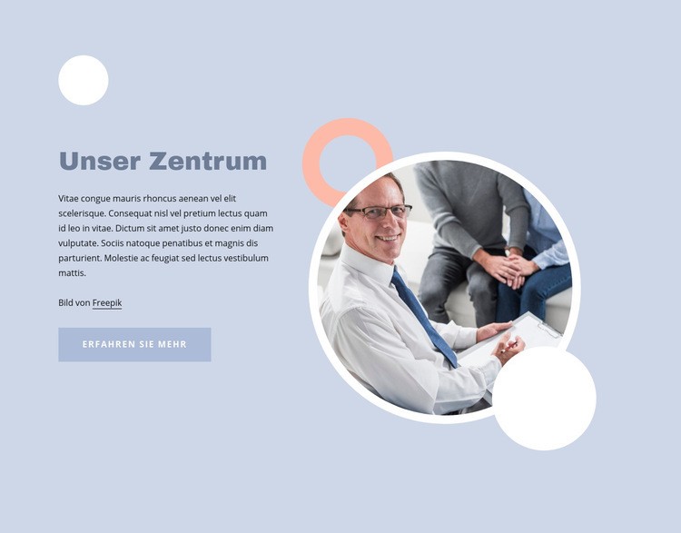 Therapie für unser heutiges Leben Website design